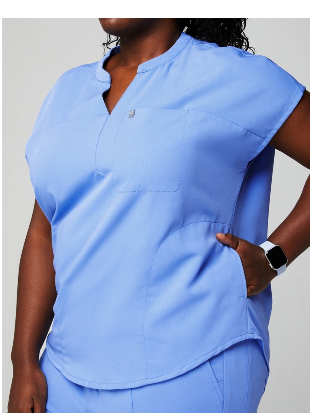 Fabletics • Evolve/Ion Ceil Blue Scrub Set - 2X Tall